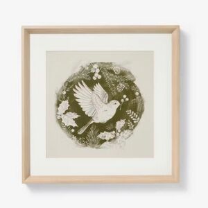 Threshold Studio McGee 16" x16" Dove Framed Wall Art Print